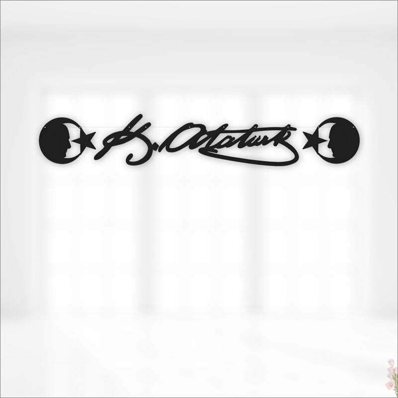 Kemal Atatürk İmza, Karton - 1 mt