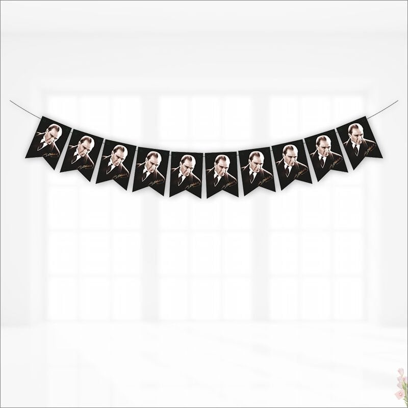 Atatürk Flama Seti, 17cm x 11cm - 10'lu