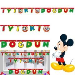 Mickey Mouse İyiki Doğdun Yazı Banner