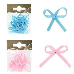 Saten Hazır Fiyonk, 6 x 6 cm - 25 Adet - Renk Seçenekli -