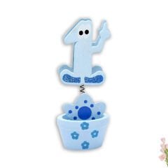 1 Yaş Figürlü Notluk - Mavi