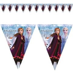 Frozen II Üçgen Bayrak Flama - 3,20 mt.