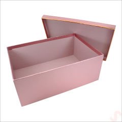 Dikdörtgen Kutu Orta Boy, 28 x 20 x 11,5 cm - Metalik Rose Gold