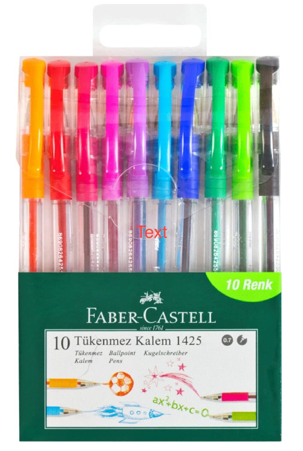 Faber Castel 1425 Tükenmez Ailesi 10'lu Poşet