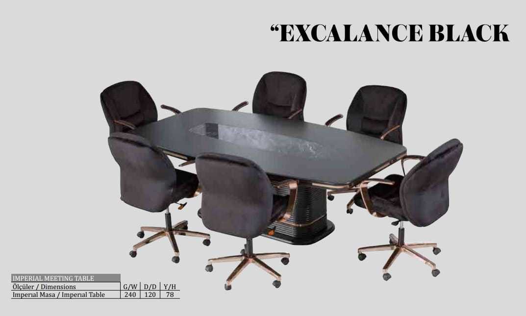 Excelance blackToplantı Masası