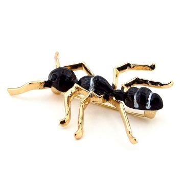 Siyah Karınca Çalışkan Bereket Yaka İğnesi Broş RZ182