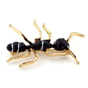Siyah Karınca Çalışkan Bereket Yaka İğnesi Broş RZ182