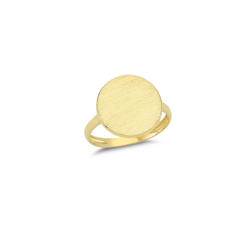 Beelo Gold 14K Altın Plaka Yüzük