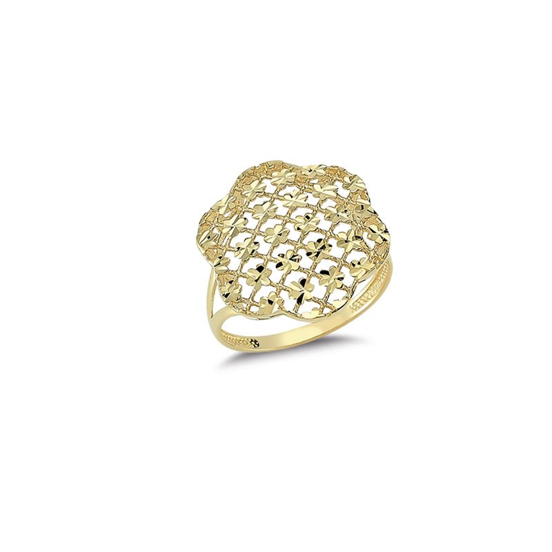 Beelo Gold 14K Altın Tasarım Yüzük