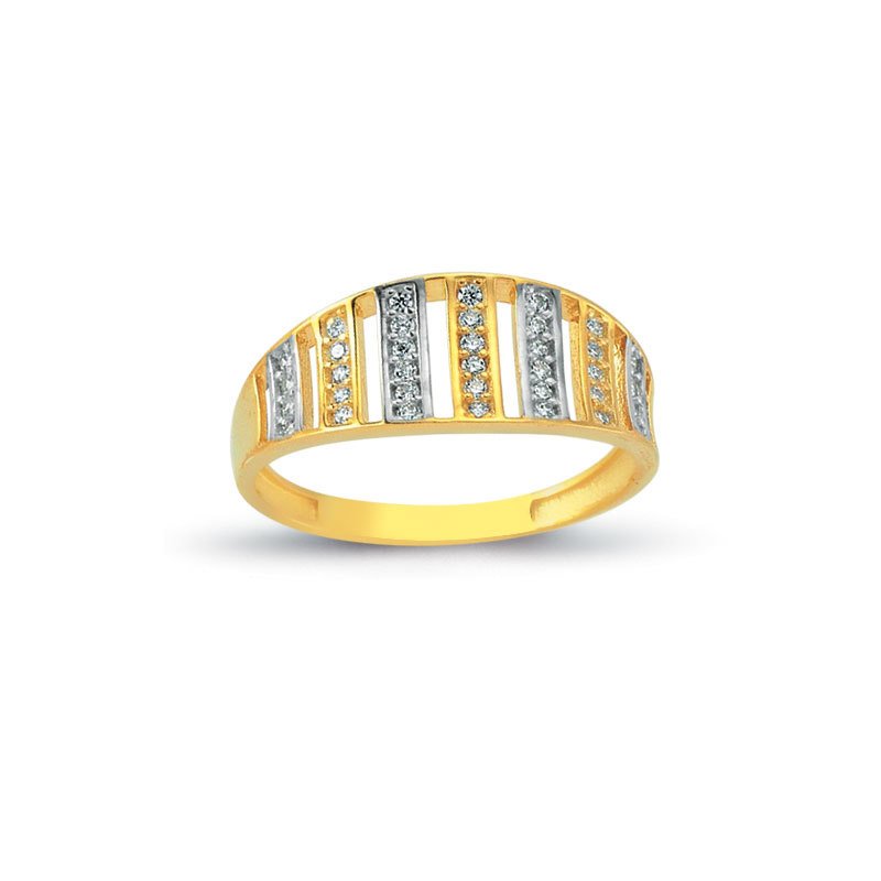 Beelo Gold 14K Altın Tasarım Yüzük BGAZ301