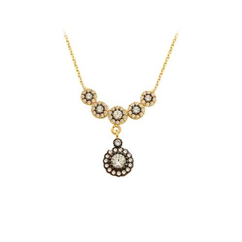 Beelo Gold 14K Altın Elmas Osmanlı Kolye BGKL095