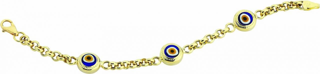 Beelo Gold 14K Altın Çocuk Nazar Bileklik CSR050