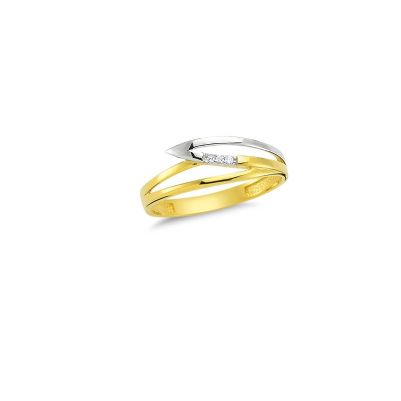 Beelo Gold 14K Altın Taşlı Tasarım Yüzük