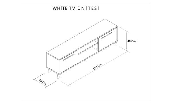 White Tv Sehpası