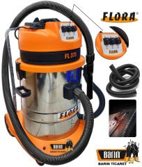 Flora 3 Motorlu Islak-Kuru Sanayi Tip Süpürge Makinesi 3600W