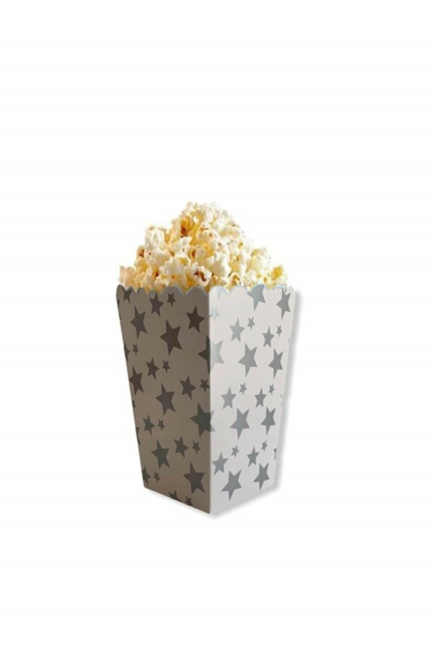 Popcorn Kutusu Yıldızlı Orta Boy 500 Adet