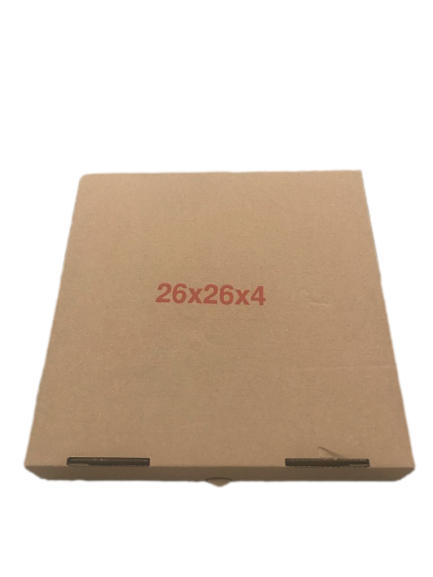 Pizza Kutu (Afiyet Olsun) 26x26x4 Cm 100 Adet