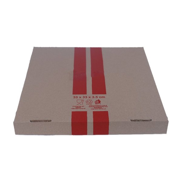 Pizza Kutu Standart 33x33x3,5 Cm 100 Adet