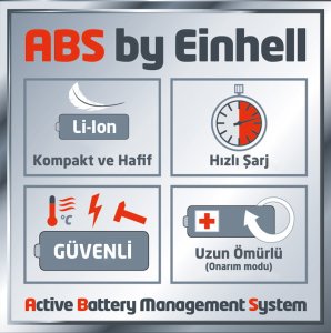 Einhell 18 V 3.0 Ah Power X-Change Li-on Akü