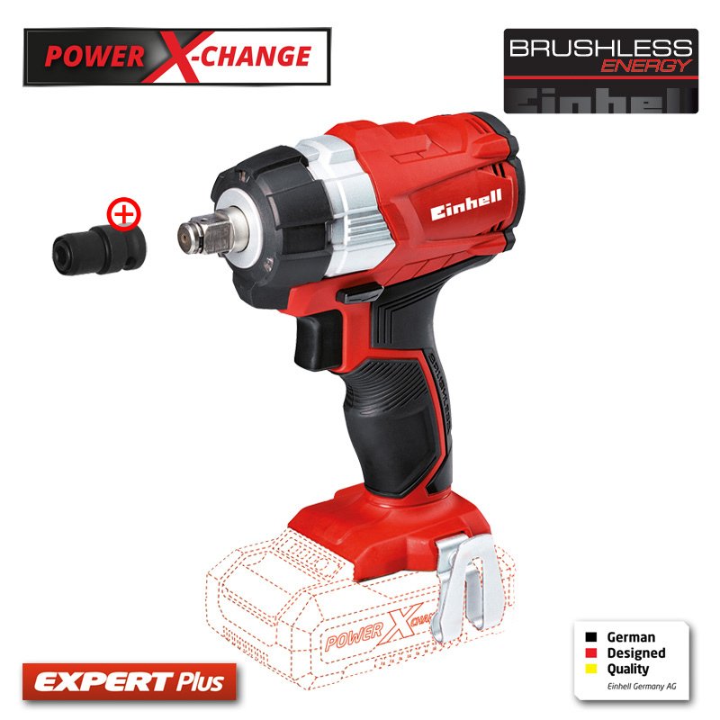 Einhell PXC Kömürsüz Akülü Somun Sıkma  TE-CW 18 Li BL - Solo