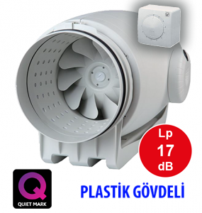 TD-350/125 Susturuculu Silent Kanal Tipi Fan - 380 m3/h (Hız Anahtarı Dahil)