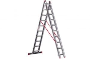 2 Parçalı Sürgülü A Tipi Alüminyum Merdivenler (Boy Seçiniz) - SATM Serisi