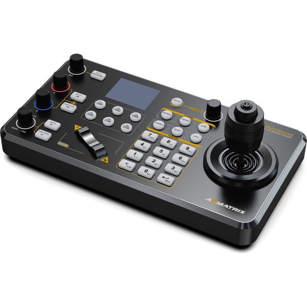 AvMatrix PKC3000 Profesyonel IP ve Seri PTZ Kamera Joystick Kontrol Cihazı