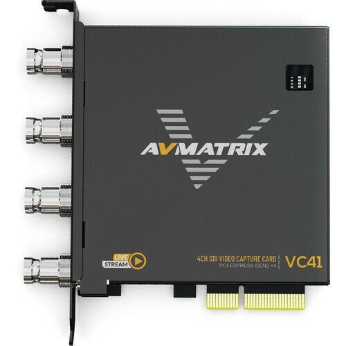 AVMatrix VC41 1080p 3G-SDI PCIe 4-Channel Capture Card