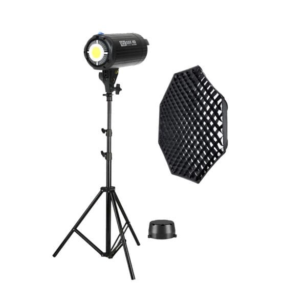 GDX HD-200W Led Video Işığı Full Set (120 Octagon Softbox + 260cm Işık Ayağı)