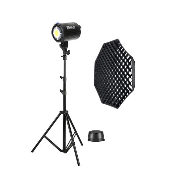 GDX HD-150W Led Video Işığı Full Set (120 Octagon Softbox + 260cm Işık Ayağı)