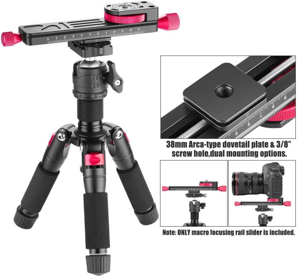 Andoer W-160 Makro Fotoğraf Tripod Başlığı