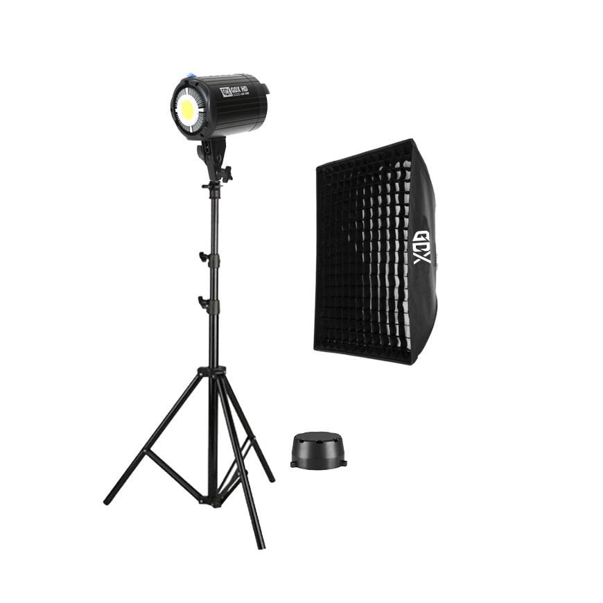 GDX HD-150W Led Video Işığı Full Set (80x120 Softbox + 260cm Işık Ayağı)