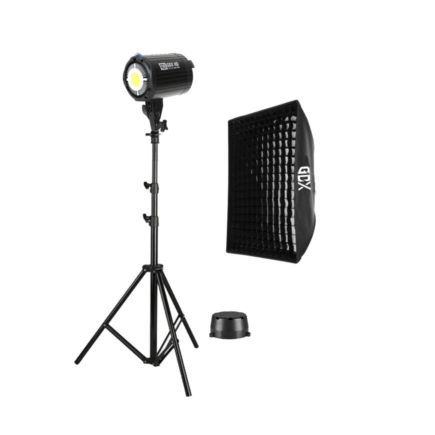 GDX HD-150W Led Video Işığı Full Set (60x90 Softbox + 260cm Işık Ayağı)