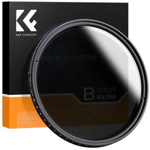 K&F Concept 82mm B-SERIES ND2-ND400 (1 ile 9 Stop) ND Filtre