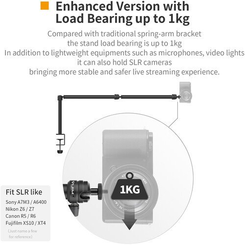 Vijim LS08 Esnek Kol Profesyonel Canlı Yayın Standı