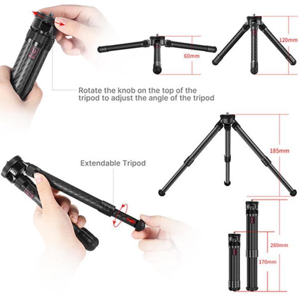 Ulanzi MT-28 Karbon Fiber Masaüstü Tripod