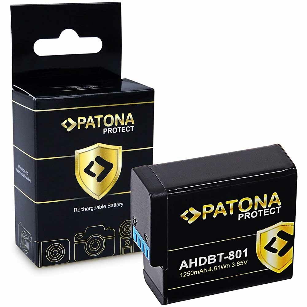 Patona 13325 Protect AHDBT-801 Gopro Hero8, Hero7, Hero6, Hero5 Batarya