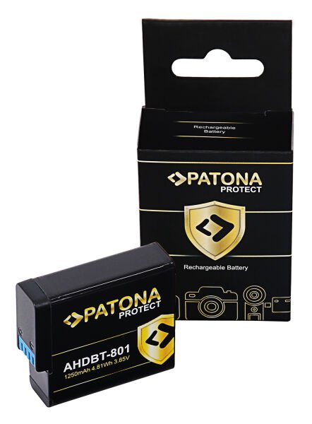 Patona 13325 Protect AHDBT-801 Gopro Hero8, Hero7, Hero6, Hero5 Batarya