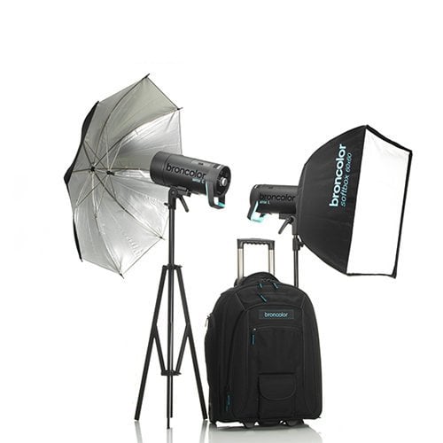 Broncolor Siros 800 L Outdoor Kit 2'li Akülü Paraflaş Seti