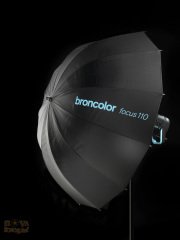 Broncolor Focus 110 cm Gümüş / Siyah Şemsiye