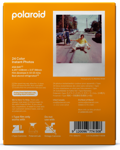 Polaroid Color Film for i-Type 3 pack / 24'lü