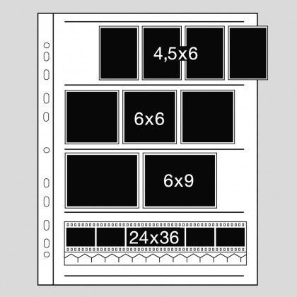 Kaiser Negatif Dosyalama Sayfaları 60 mm 4 Şerit (100) acetate (2630)