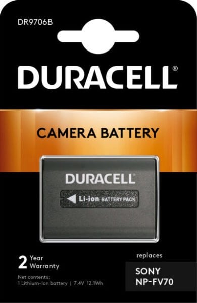 Duracell DR9706B Sony NP-FV70 Kamera Pili