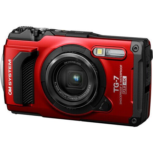 Olympus Tough TG-7 Fotoğraf Makinesi (Kırmızı)