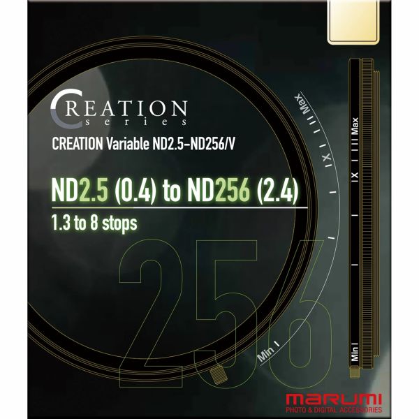 Marumi 82mm CREATION Variable ND2.5-ND256/V Filtre