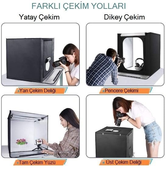 Fositan F40 II Portatif Taşınabilir Işıklı Kabin (40 X 40cm)