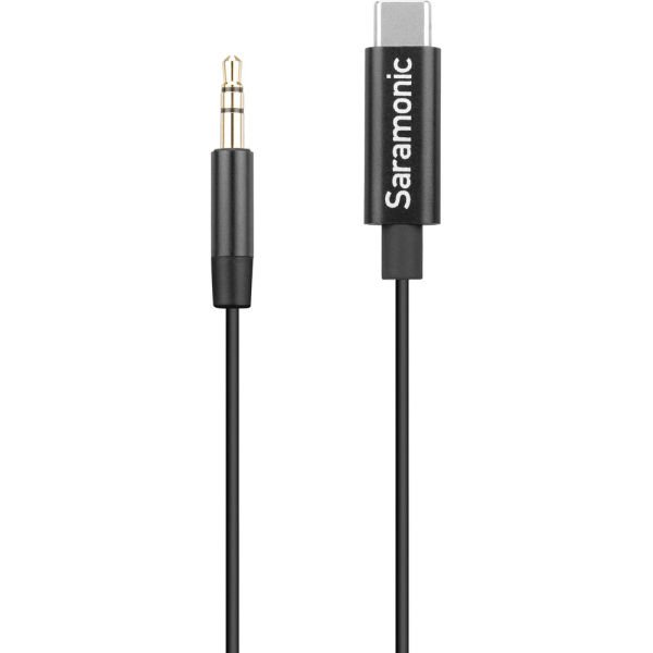 Saramonic SR-C2001 3,5 mm TRS Erkek - Android'e Mono/Stereo Ses için USB Tip-C Adaptör Kablosu