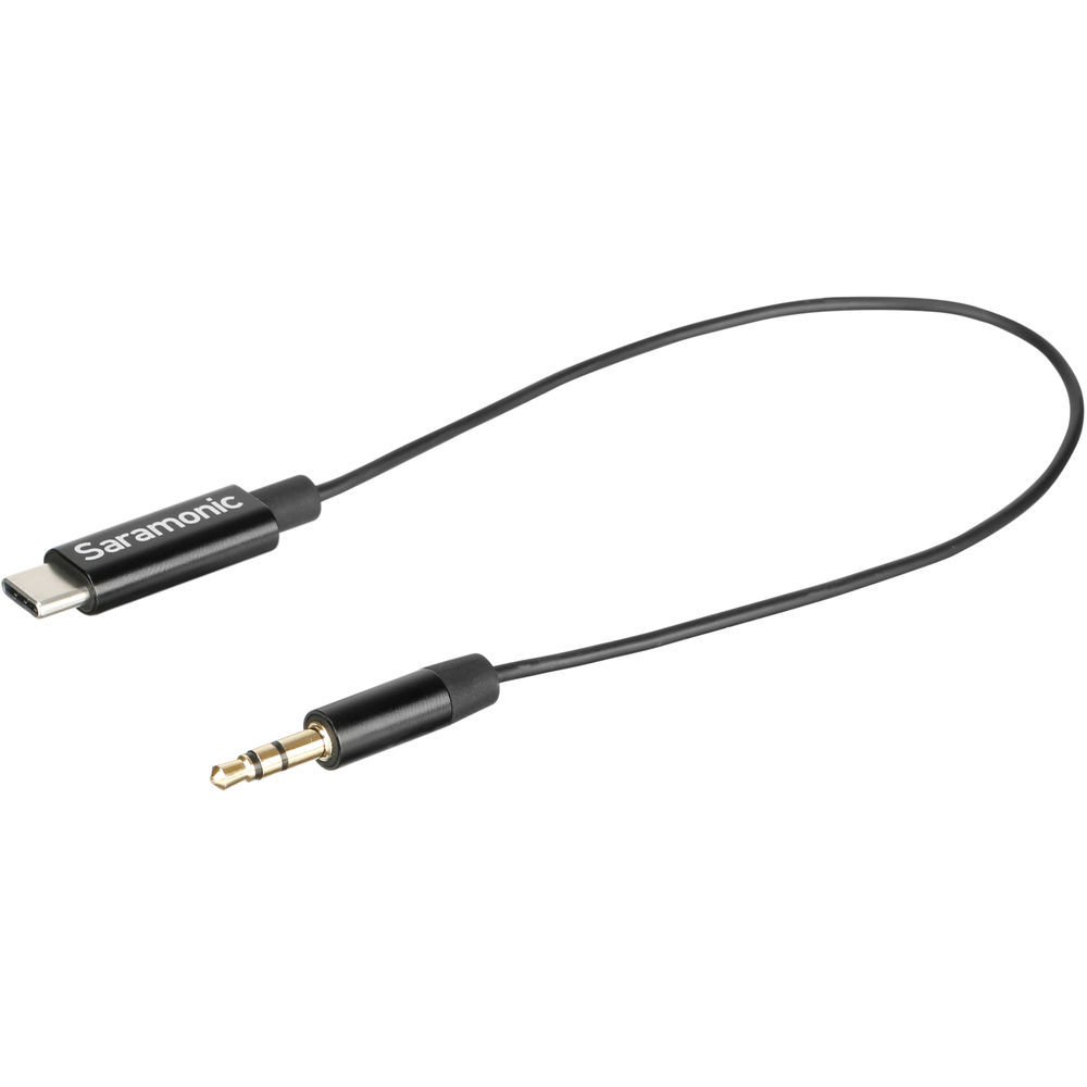 Saramonic SR-C2001 3,5 mm TRS Erkek - Android'e Mono/Stereo Ses için USB Tip-C Adaptör Kablosu
