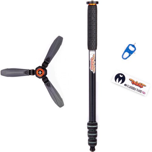 3 Legged Thing Punks Trent 2.0 Monopod ve Docz2 Foot Spreader Kit (Gri)