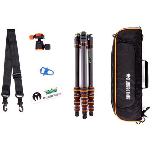 3 Legged Thing Punks Brian 2.0 Karbon Fiber Tripod Kit ve AirHed Neo 2 Kafa - Siyah